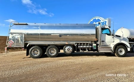 4,500 Gallon Transtech Fuel Truck Passenger Side View