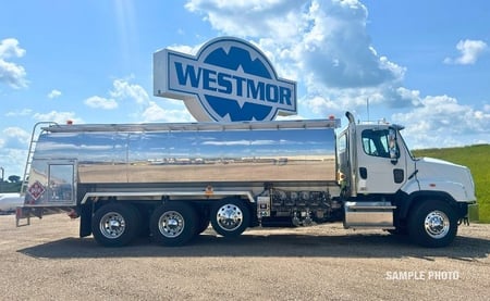4,500 Gallon Transtech Fuel Truck Passenger Side View