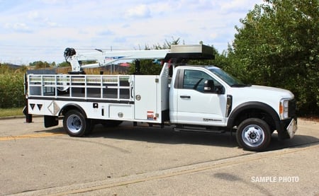 Propane Crane Truck Passenger Side View