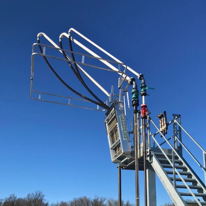 Propane loading arm