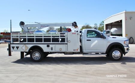 Propane Crane Truck Passenger Side View