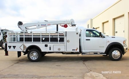 Propane Crane Truck Passenger Side View