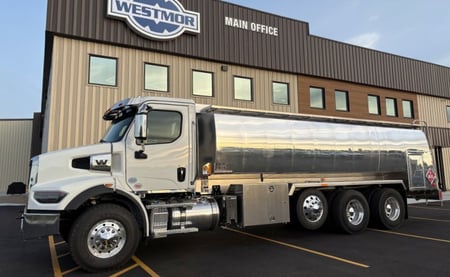 4,500 Gallon Transtech Fuel Truck Passenger Side View