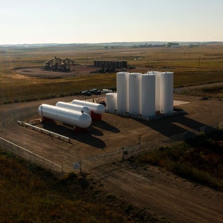 a propane storage site