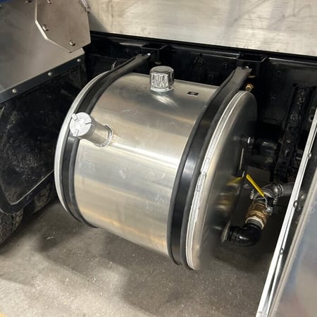 Product Flush Tank on a Transtech Fuel truck.
