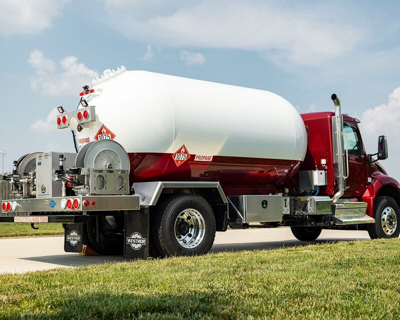 Custom paint on a propane delivery truck. 