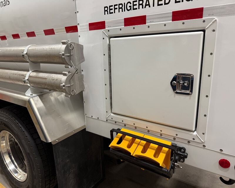 Hose Tubes on a delivery truck