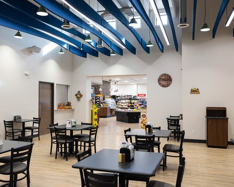 Hull Coop, Hill, IA dining area