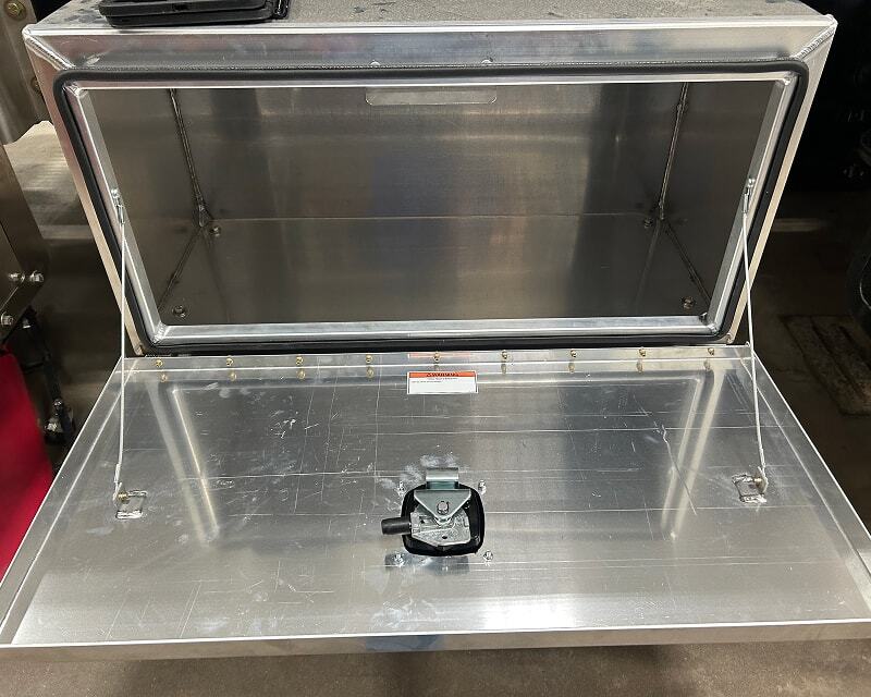 Toolbox on a propane delivery truck