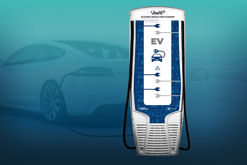 EVC Veefil-RT 50kw DC fast charger scene by Westmor