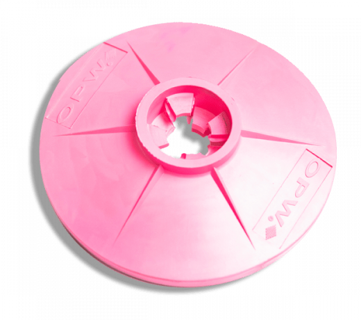 pink nozzle Splash Guard cutout