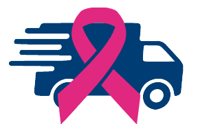 shipping icon pink ribbon